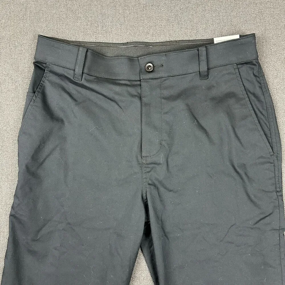 Nike Golf Pants Mens‎ Size 32x35 Medium Black Dri-FIT UV Standard Fit Chino NWT